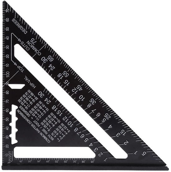 Misuratore di angolo digitale - Winkelhaak - Gradenboog - Alluminio - Antiruggine - Scala 0-90°