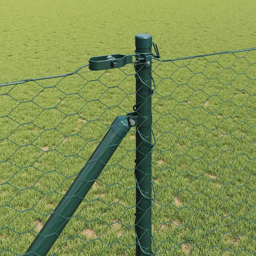 Palo della recinzione Verde 25 x 1 m (rete 36 mm) Acciaio