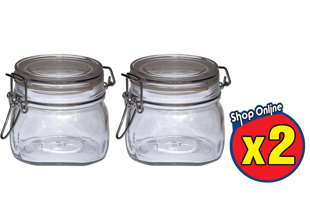 2 PZ FIDO VASO ERMETICO PER CONSERVE 500 CC