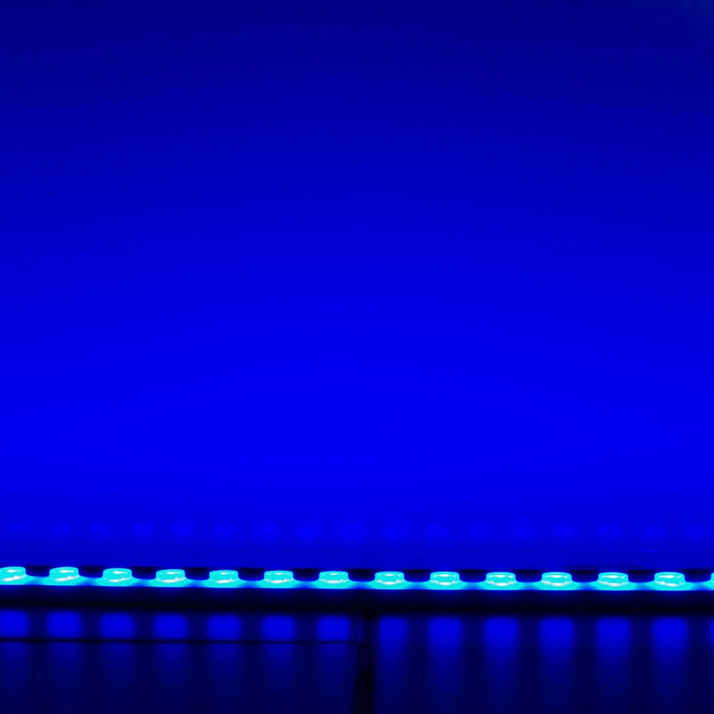 Wall Washer flessibile LED 40W strip multicolore RGB IP67 24V striscia ottica colorata bobina 5 mt angolo LUCE 10 GRADI