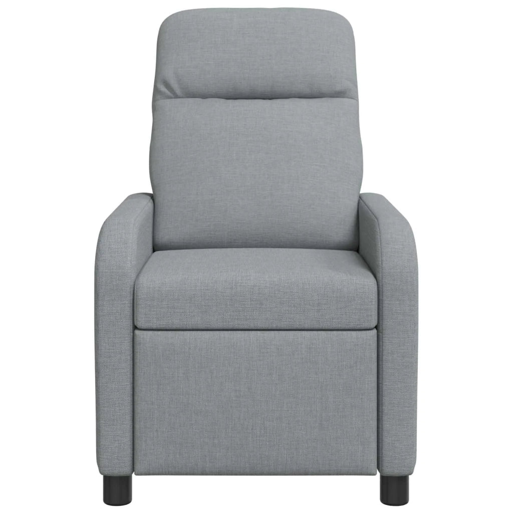 Poltrona Massaggiante Grigio Chiaro Tessuto 42034939