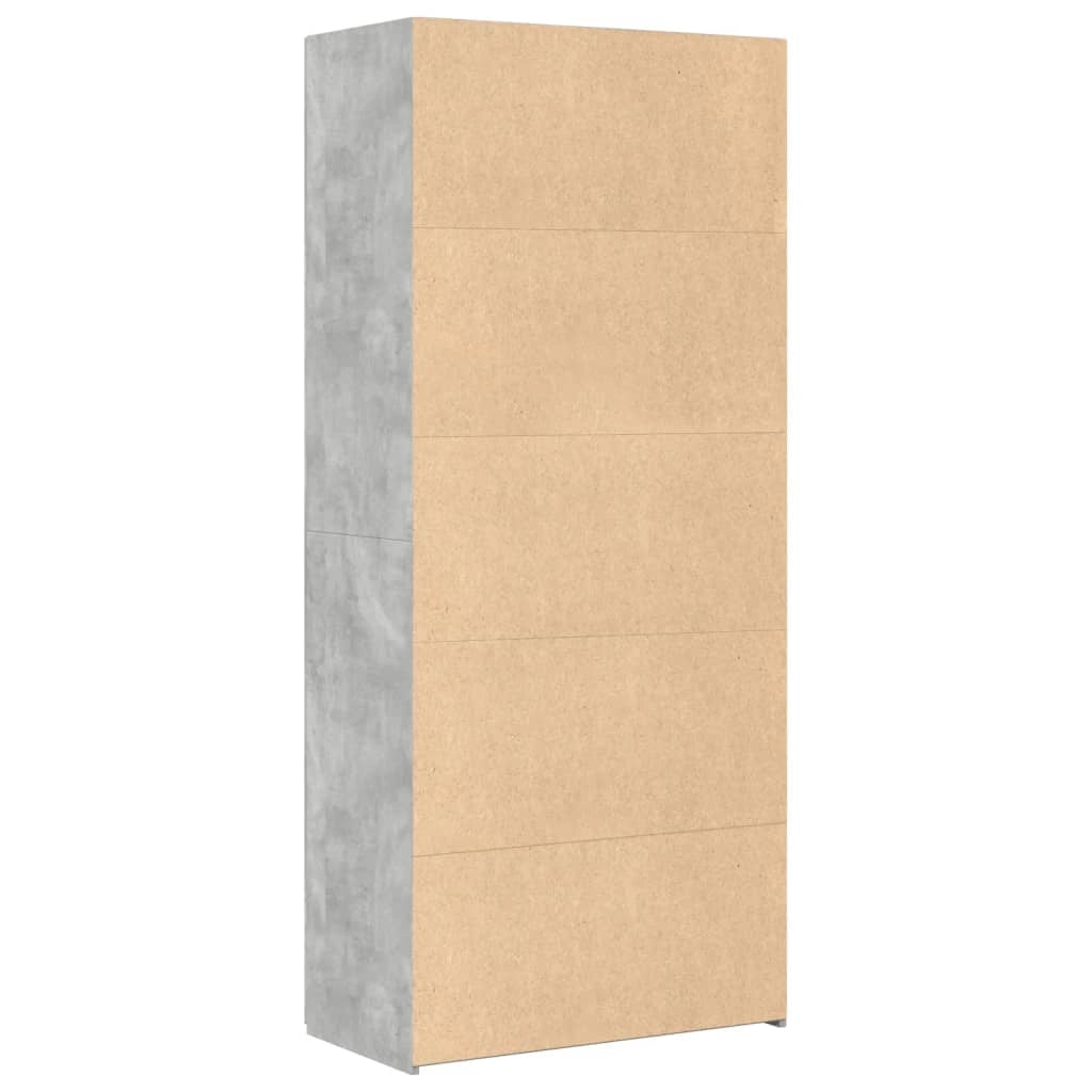 Buffet credenza cassettiera mobiletto mobile contenitore organizer cucina soggiorno salotto alto 80 x 42,5 x 185 cm legno ingegnerizzato grigio 02_0034721