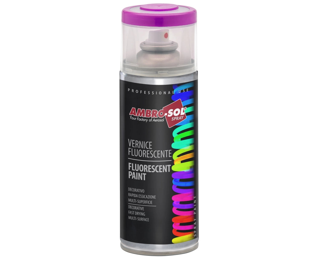 BOMBOLETTA SPRAY FLUORESCENTE AMBROSOL 400 ml - Verde - 6 pezzi- AMBROSOL