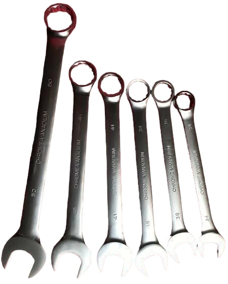 SET CHIAVI COMBINATA FISSA E STELLA 6 pz 34/36/38/41/46/50 mm EXTRA LUNGHE