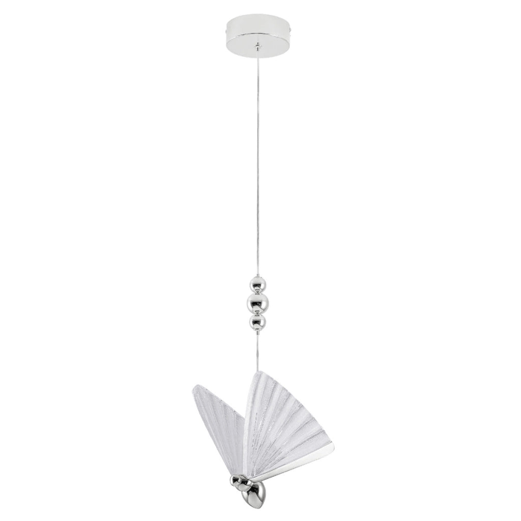 Sospensione Mariposa farfalla cromo LED 8W Light Prestige