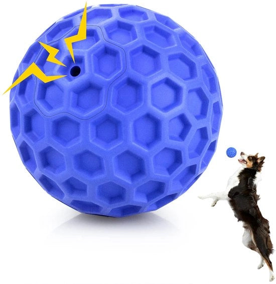 Un giocattolo per cani indestructibile che emette suoni, riduce l'ansia, pulisce i denti e è un giocattolo da mordere interattivo, adatto per cani aggressivi. Ideale per cani grandi e impermeabile per uso all'aperto.