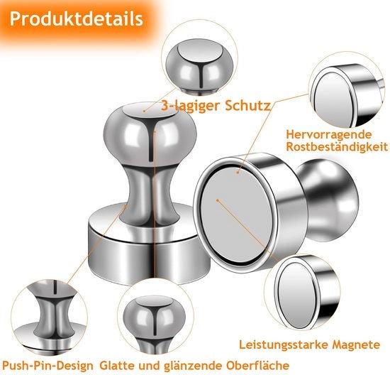 150 pezzi di magneti forti, magneti neodymium extra forti mini magneti per frigorifero, tavolo magnetico, magneti cilindrici, pannello peg, pannello da attacchi piccoli magneti per lavagna bianca ufficio magneti metallici per frigorifero
