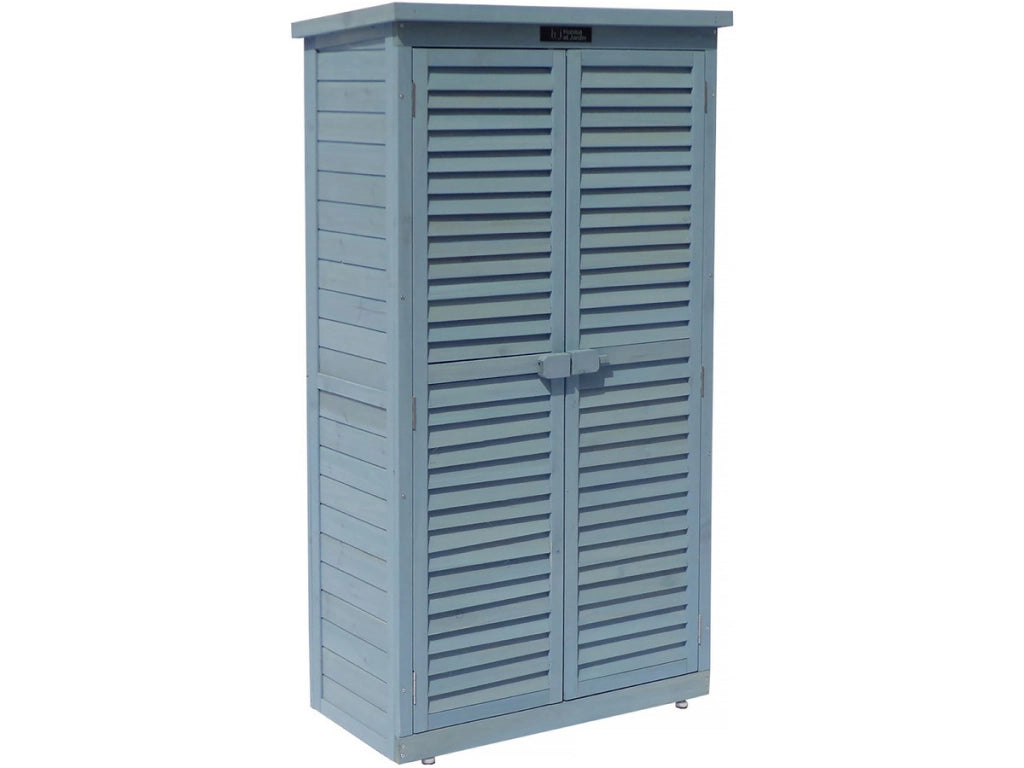 Armadio da giardino SPACE - 87 x 46.5 x 160 cm - Azzurro