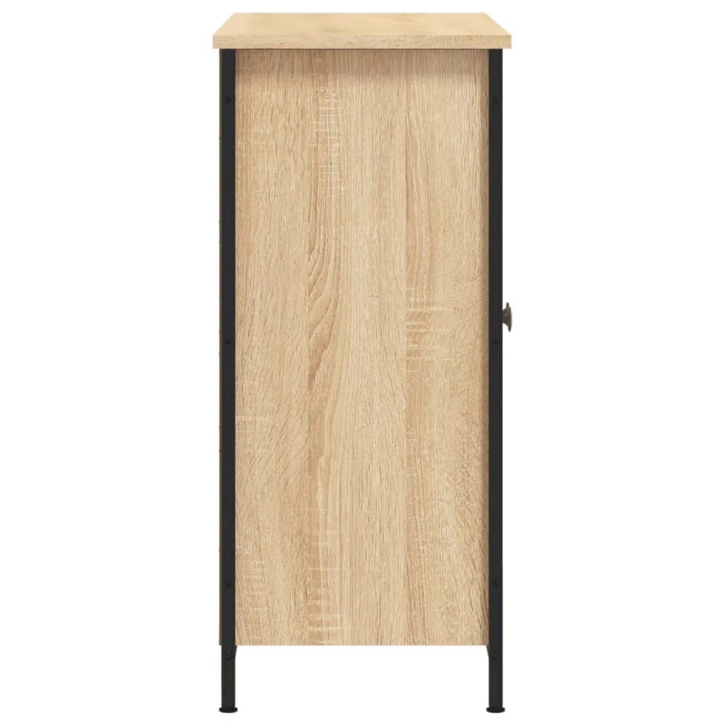 Buffet credenza cassettiera armadio mobile contenitore organizer cucina soggiorno rovere Sonoma 100 x 33 x 75 cm legno ingegnerizzato marrone 02_0031456
