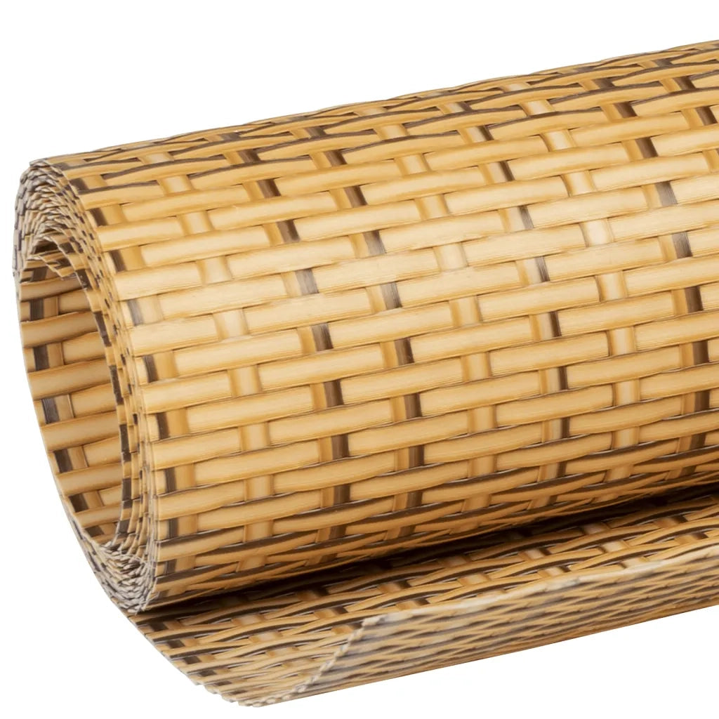 Schermo da balcone | Paravento da Balcone Marrone Chiaro 400x100 cm in Polyrattan
