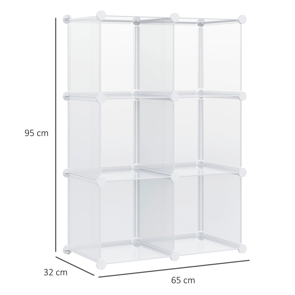 Mobile Scarpiera 6 Cubi in Plastica ¨C Minimal ¨C 65x32x162 cm