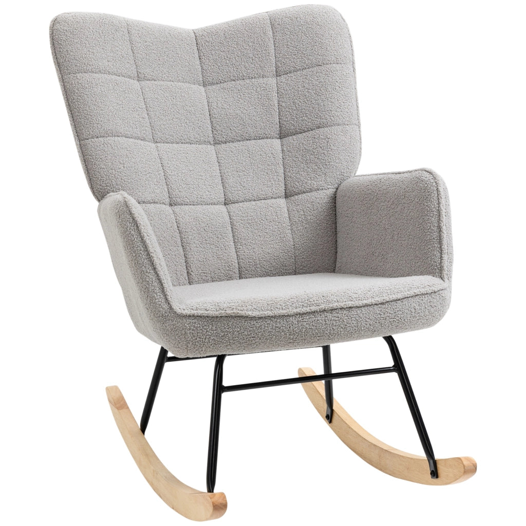 Poltrona Dondolo ¨C Zephmum ¨C Grigio Chiaro