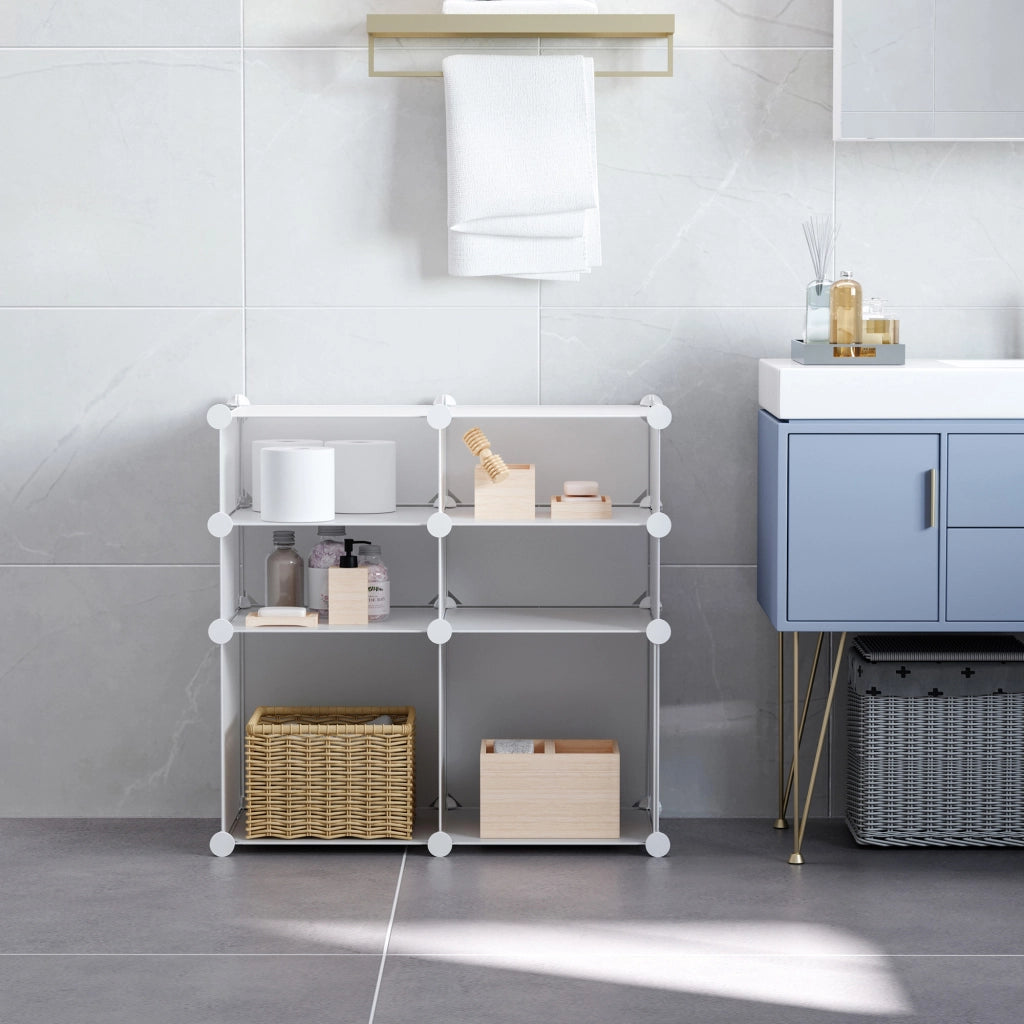 Armadio modulare con ante e cassetti ¨C Minimal ¨C bianco 60x30x180 cm