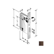 Serratura Patent Mm 8X70 E50 Bq Bronzata Gb