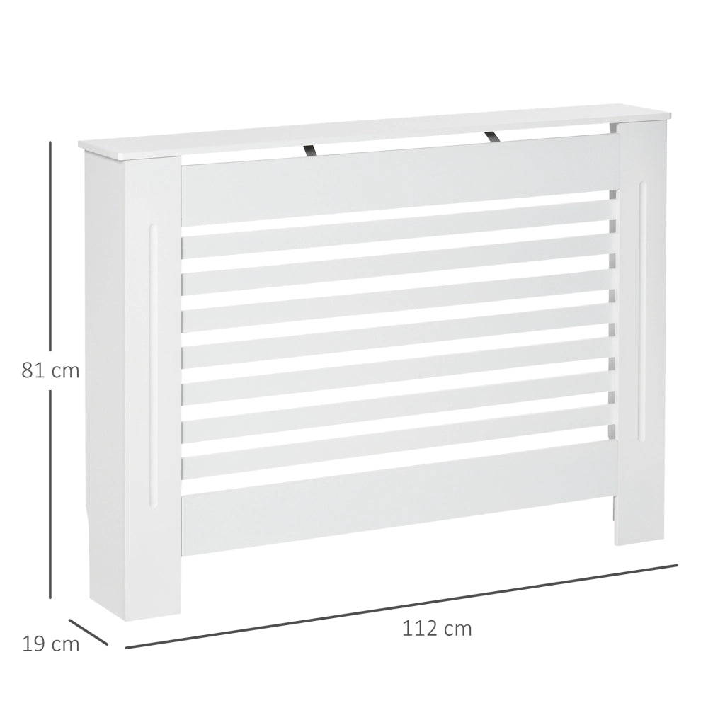 Copritermosifone in Legno Bianco ¨C Minimal ¨C 112x19x81 cm
