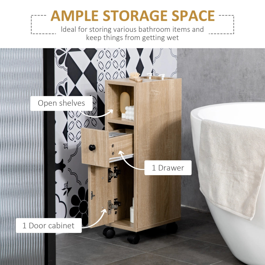Mobile Bagno con Ruote ¨C zephmum ¨C Robe 18x30x68.5 cm