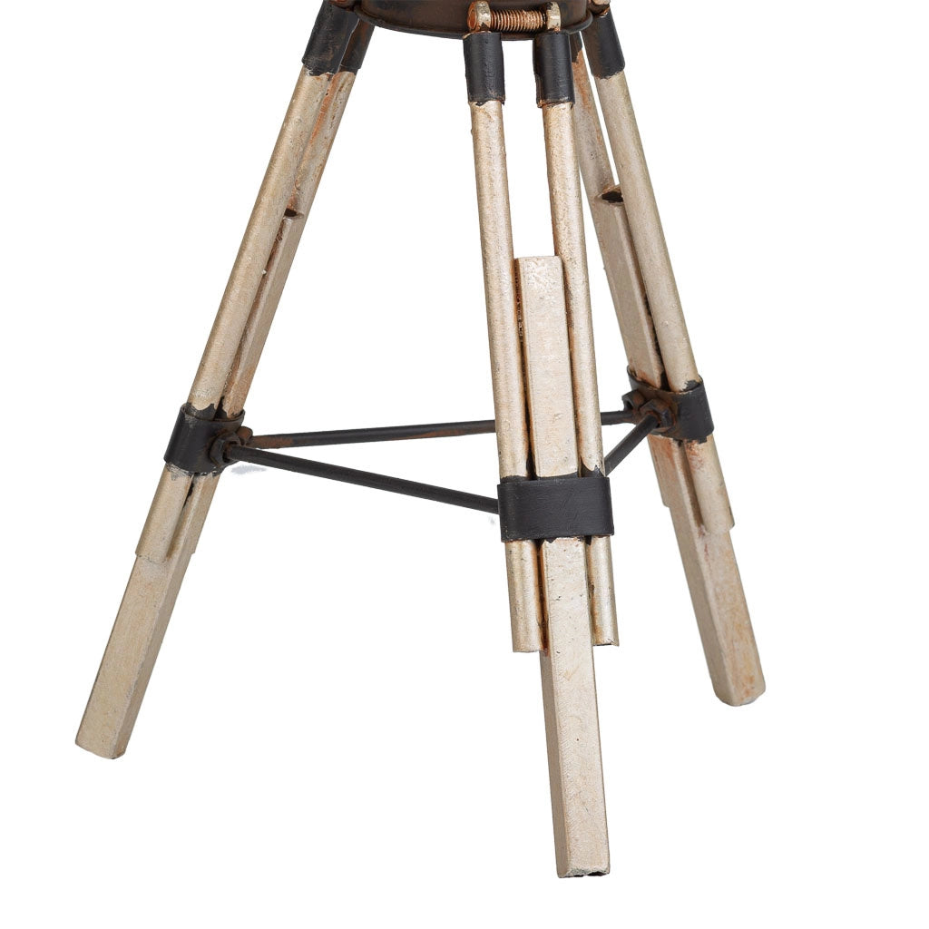Telecamera in metallo marrone 17x15x32h