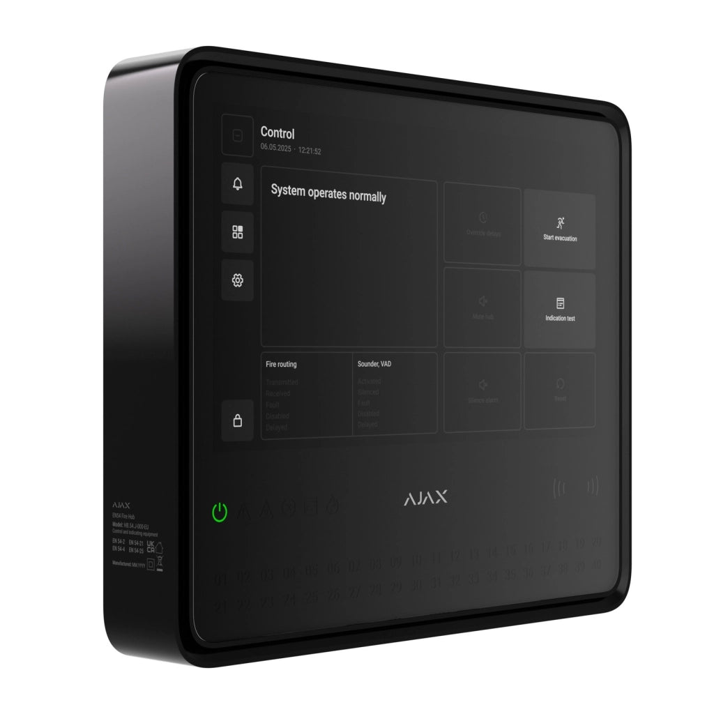 Ajax EN54 Fire Hub Jeweller