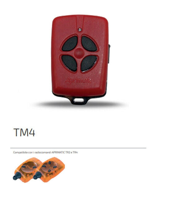TELECOMANDO RADIOCOMANDO TRASMETTITORE APRIMATIC TR2 TM4 ORIGINALE 6900976 433