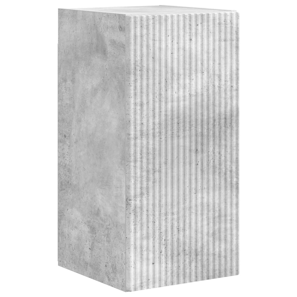 Set di Mobiletto da TV a Parete 4 pz-Credenza per TV sospesa Grigio cemento 726588