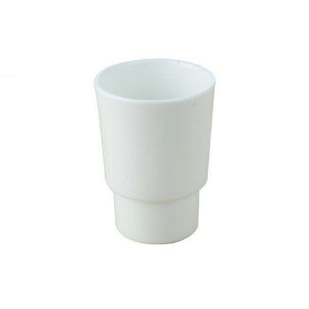 Trade Shop - Bicchiere Ricambio Porta Spazzolino In Ceramica Bianca Bagno Accessori 59346 -