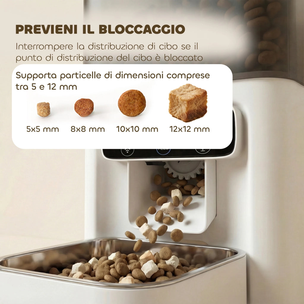Distributore Cibo per Gatti Automatico con APP ¨C Zephmum ¨C 4.5L