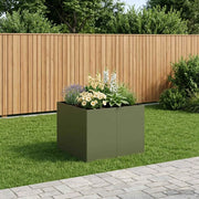 Vaso da giardino Verde Oliva 80 x 80 x 60 cm 8005921