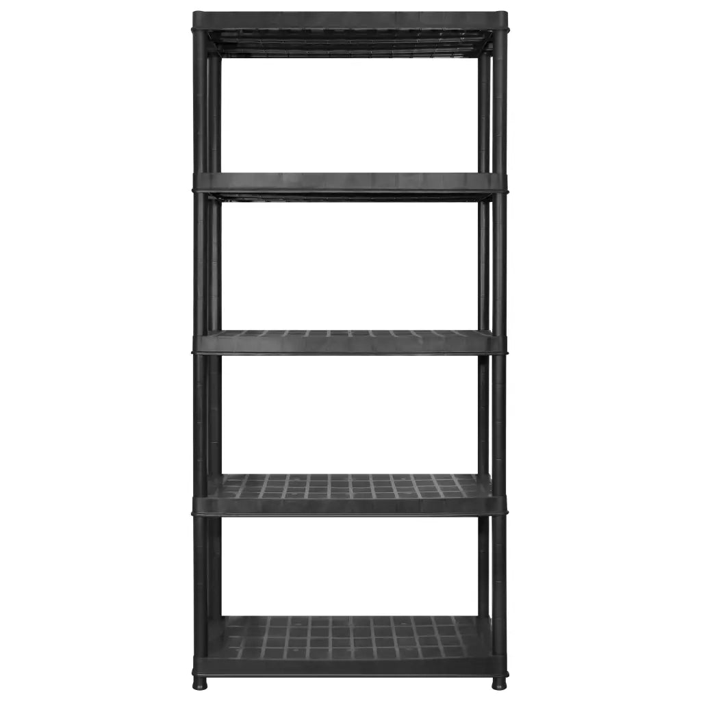 Scaffale a 5 Ripiani Nero 170x40x185 cm in Plastica 3059853