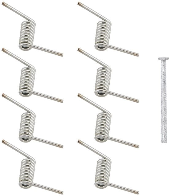 Kit di sostituzione per clip capelli - 8 pezzi - Clip metallico - Dimensioni 10 mm - Clip per capelli
