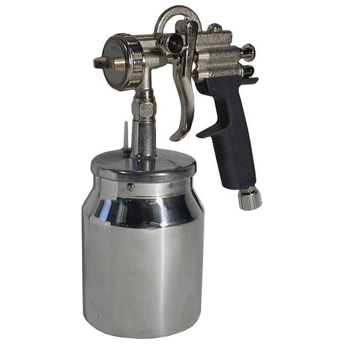 WALMEC 27022 UR Plus Aerografo professionale con serbatoio inferiore 1000 cc ugello 2,2 mm pressione 3,0-3,5 bar consumo aria 200-350 lt-min colore Nero