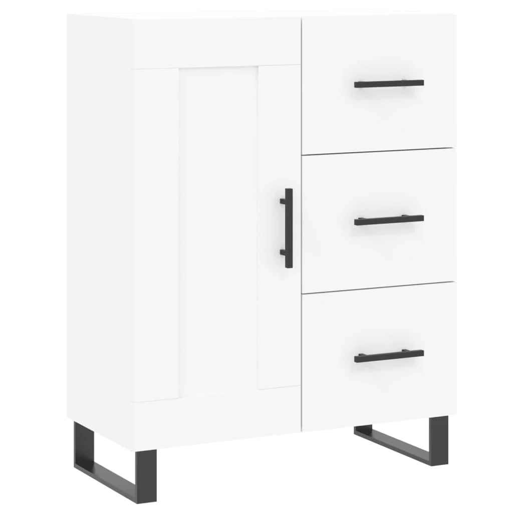 Buffet credenza cassettiera armadio mobile contenitore organizer per cucina soggiorno salotto 69,5 x 34 x 90 cm legno ingegnerizzato bianco 02_0030454