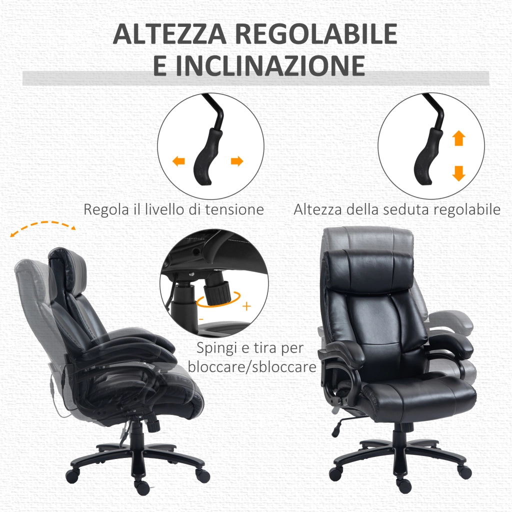 Poltrona Massaggiante Riscaldata ¨C Zephmum ¨C Nera