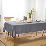 Tappeto di tavolo impermeabile quadrato con effetto lotus in poliestere rimovibile per tavolo da pranzo 130x130cm colore grigio