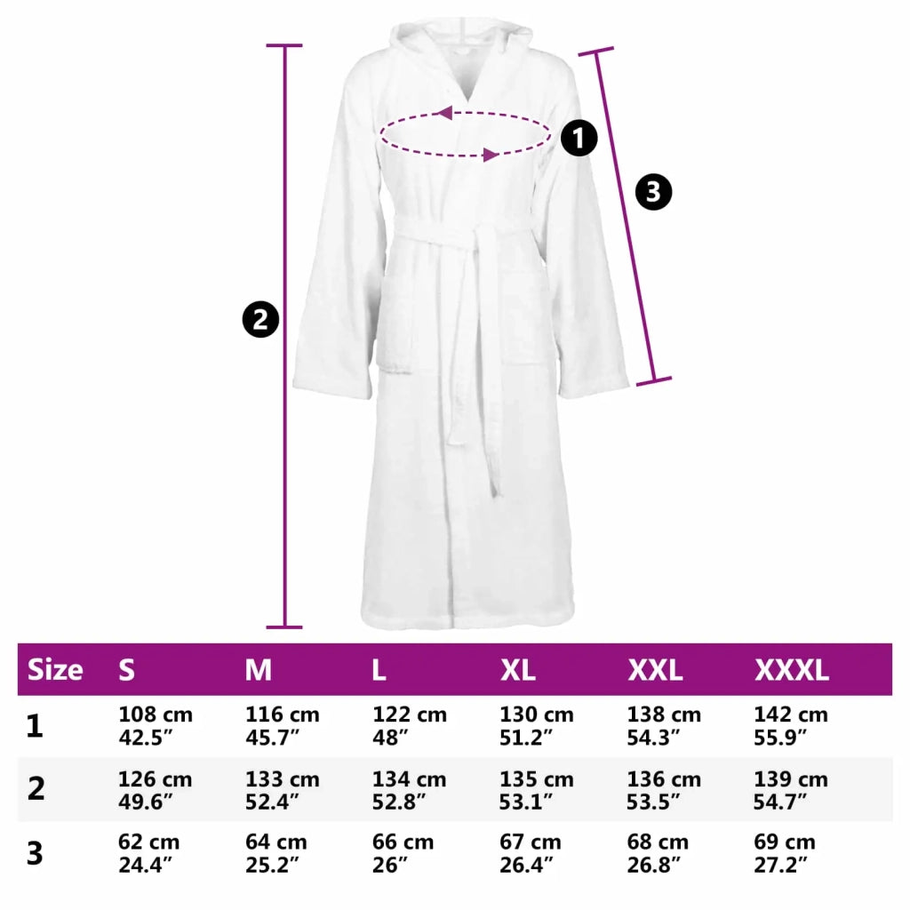 Accappatoio KINN Bianco XXXL Cotone 4100804