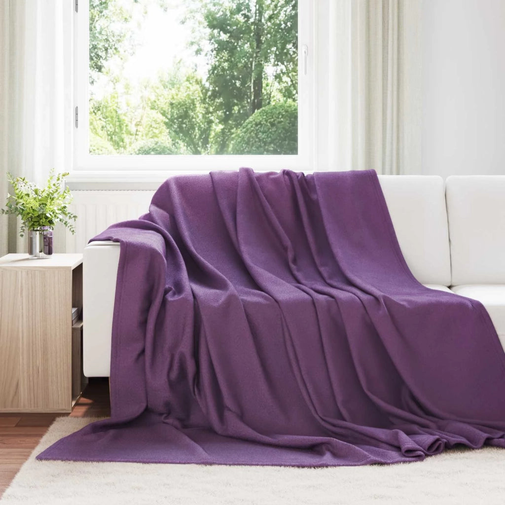 Coperte da Pile 24 pcs Viola 240 x 220 cm Panno 42017119