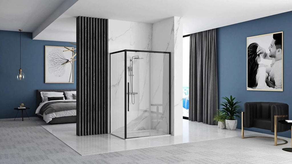 Cabina Doccia Solar Black Mat 120x90