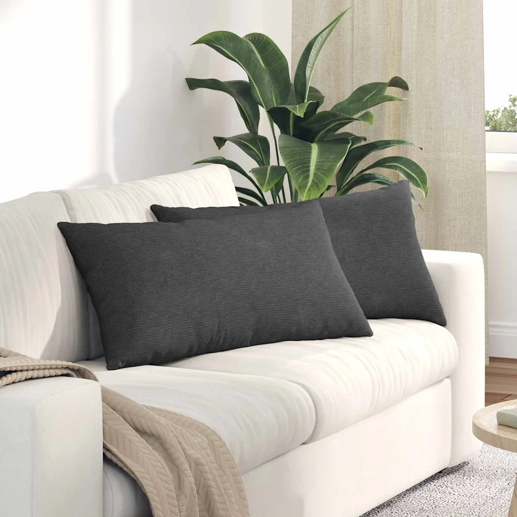 Cuscini da Divano 2 pcs Grigio scuro 80 x 40 cm 42013732