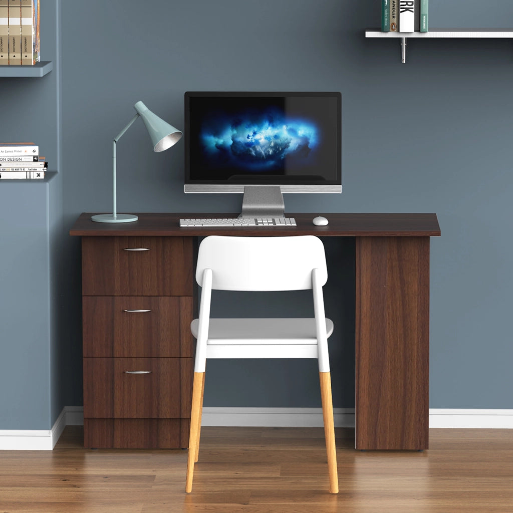 Scrivania con cassetti e ripiani ¨C Xylo ¨C legno 120x50 cm per ufficio e camera