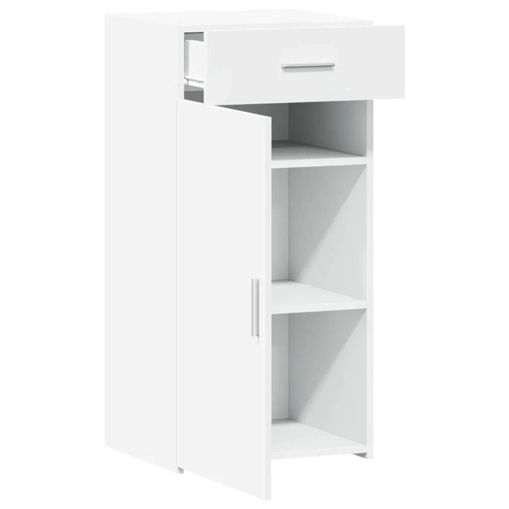 Buffet credenza cassettiera mobile contenitore organizer per cucina soggiorno salotto 45 x 42,5 x 93 cm legno composito bianco 02_0030316