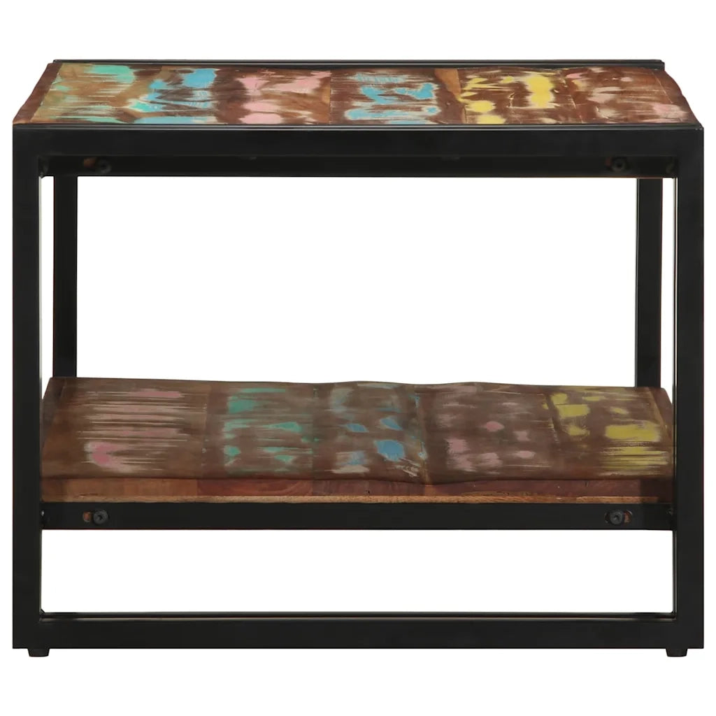 Tavolino salotto | Tavolino da caff¨¨ | Tavolino da Soggiorno Multicolore 70x50x38cm Legno Massello Recupero