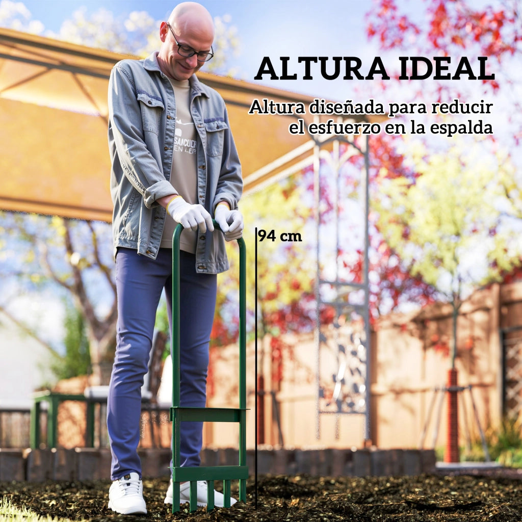 Aeratore per Prato Manuale ¨C Minimal ¨C Verde Scuro