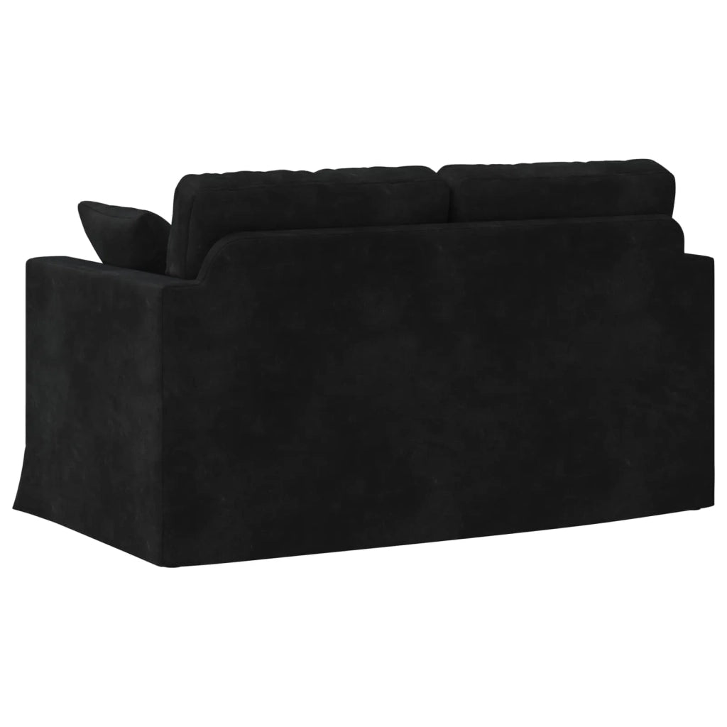 Divano Nero 138 x 78 x 80 cm Velluto