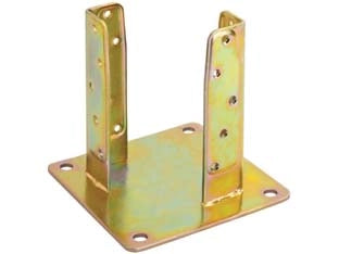 SUPPORTO A PAVIMENTO CON PIASTRA PER TRAVE ART.800  mm.72x72  spessore mm.5    ALDEGHI