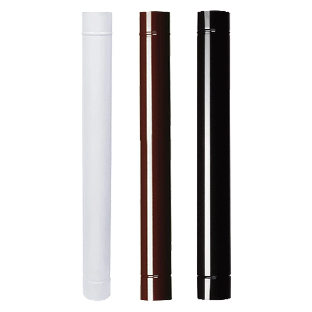 Tubo smaltato per stufe 50x10 marrone