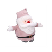 Fermaporta tessuto babbo natale rosa cm 23x13h22