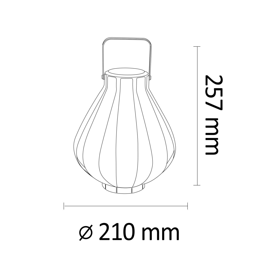 Lanterna solare LED bianca IP44 metallo AHOBRO Polux
