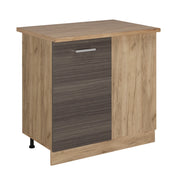 Vicco Mobile ad angolo cucina Grigio nobile 86 cm , PL Rovere