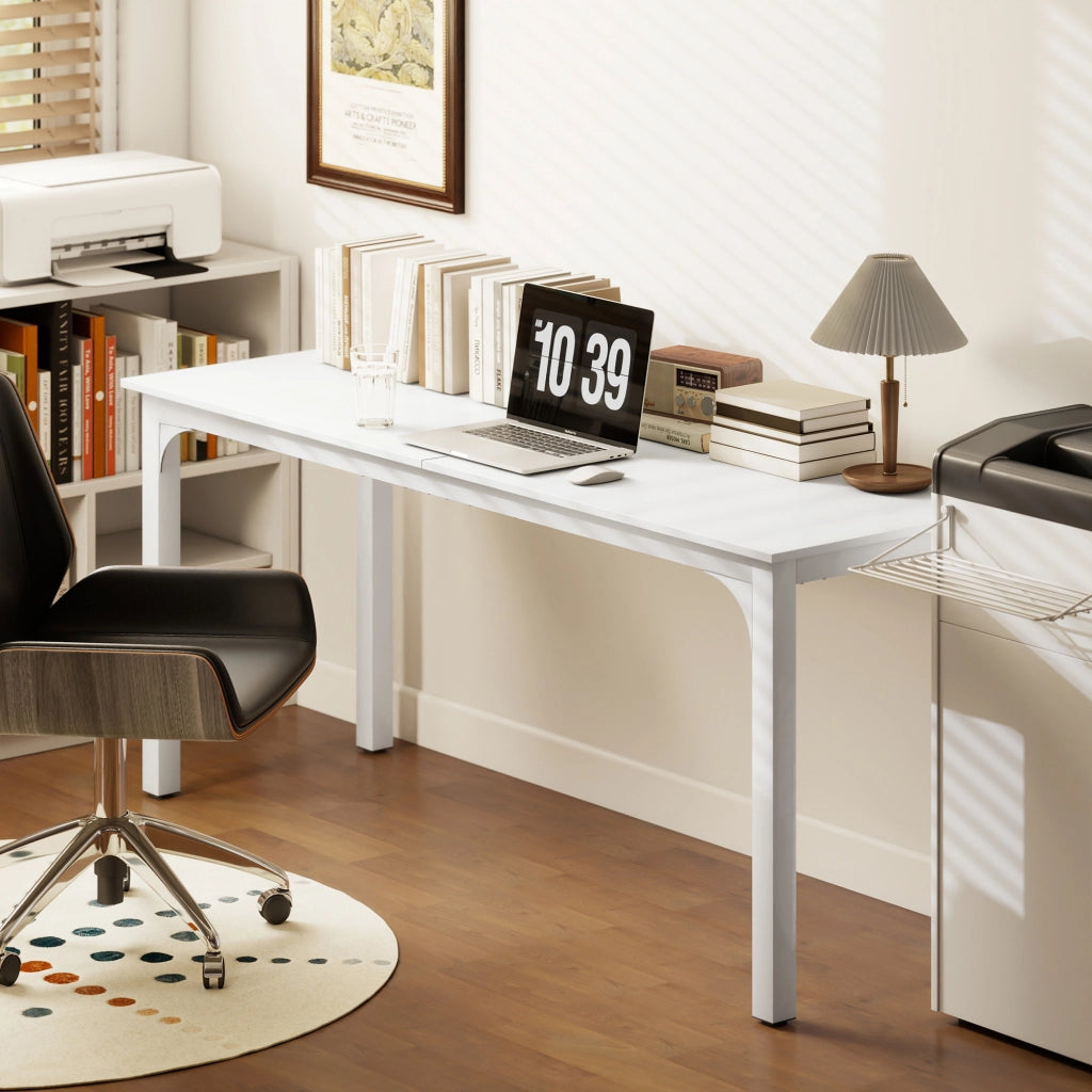 Scrivania per computer 180 cm ¨C Xylo ¨C bianco, per 2 persone, ufficio e studio