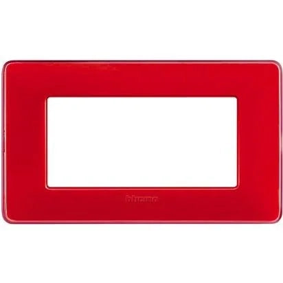 Placca Bticino Matix 4 moduli corallo AM4804CRD