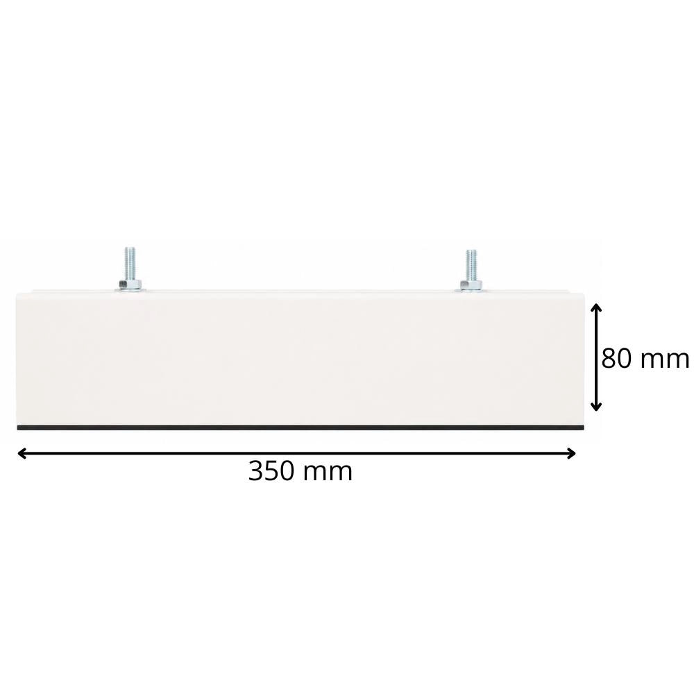 Base di supporto a pavimento in pvc h80 per unità esterne hvac